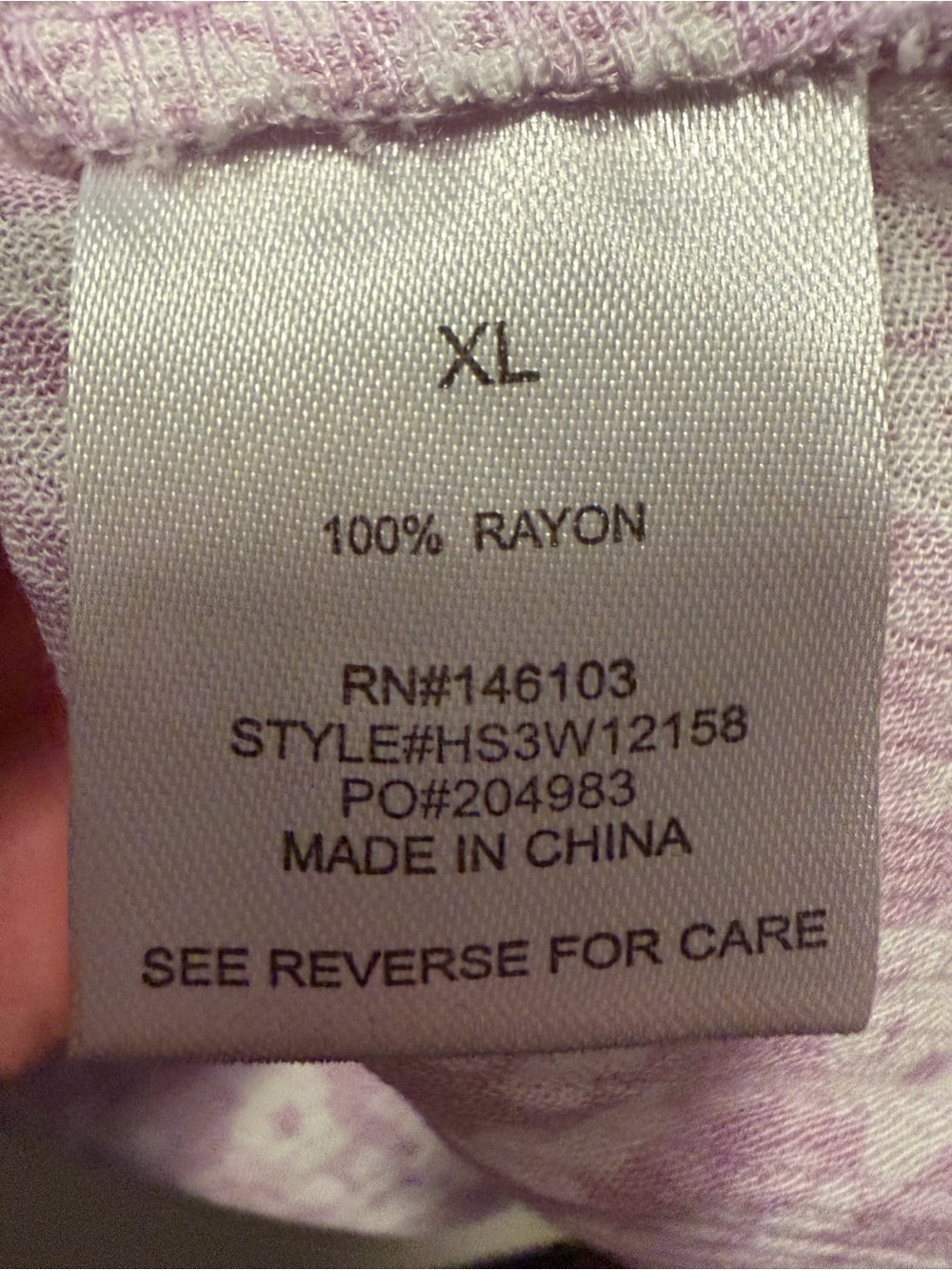 Hippie Rose Lavender Floral Knot-Hem Collared Blouse - Picture 4 of 4